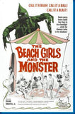 Beach Girls And The Monster 11x17 poster for sale cheap United States USA