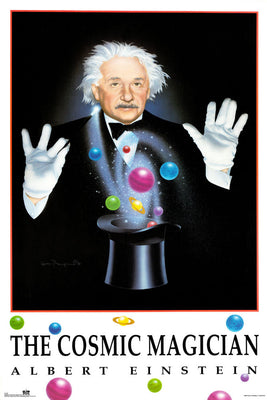 Albert Einstein Cosmic Magician Poster #872403 27"x40" 27x40 The Poster Depot