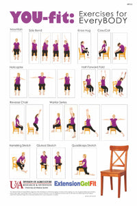Exercise Chart Poster 16"x24"
