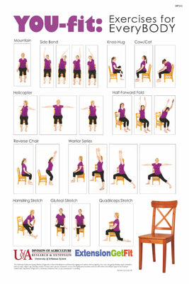Exercise Chart Poster 16"x24"