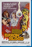 Baron Blood 11x17 poster for sale cheap United States USA