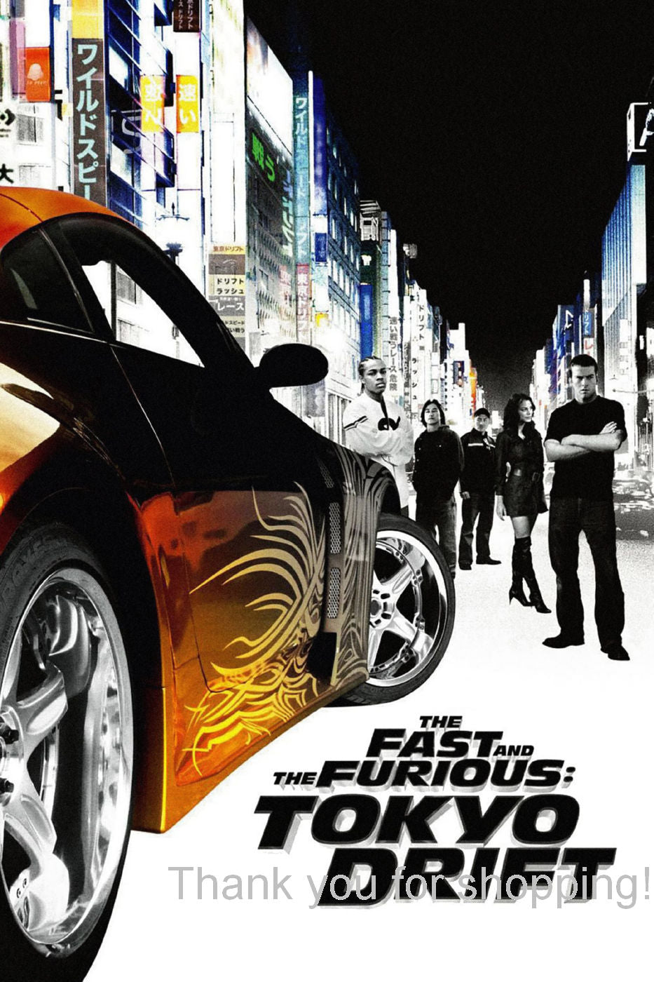 Fast Furious Tokyo Drift Movie Poster 16x24 | theposterdepot.com The Poster Depot