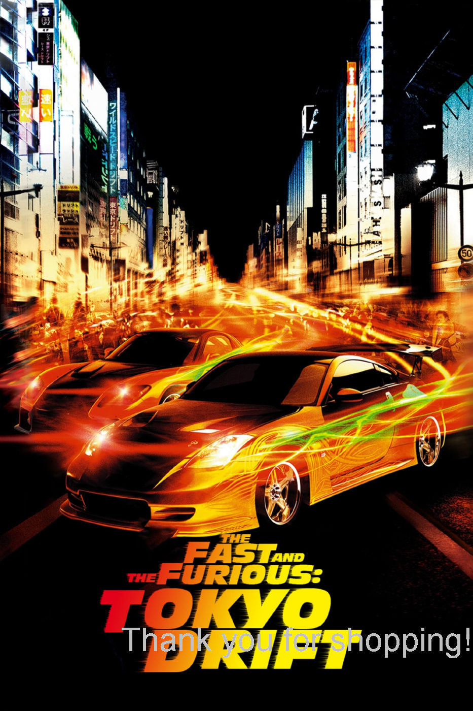 Fast Furious Tokyo Drift Movie Poster 27x40 27