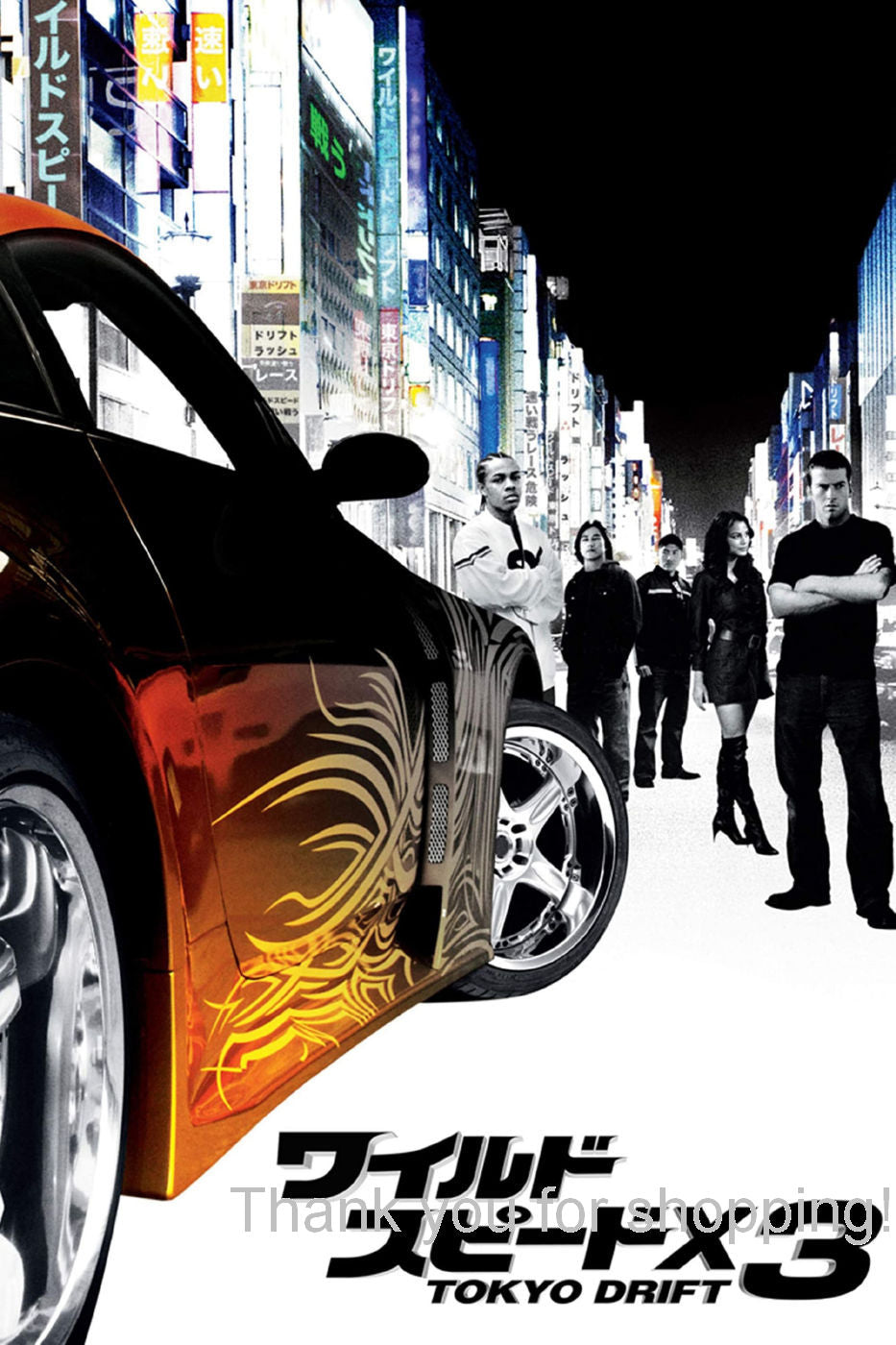 Fast Furious Tokyo Drift Japanese Movie Poster 16x24