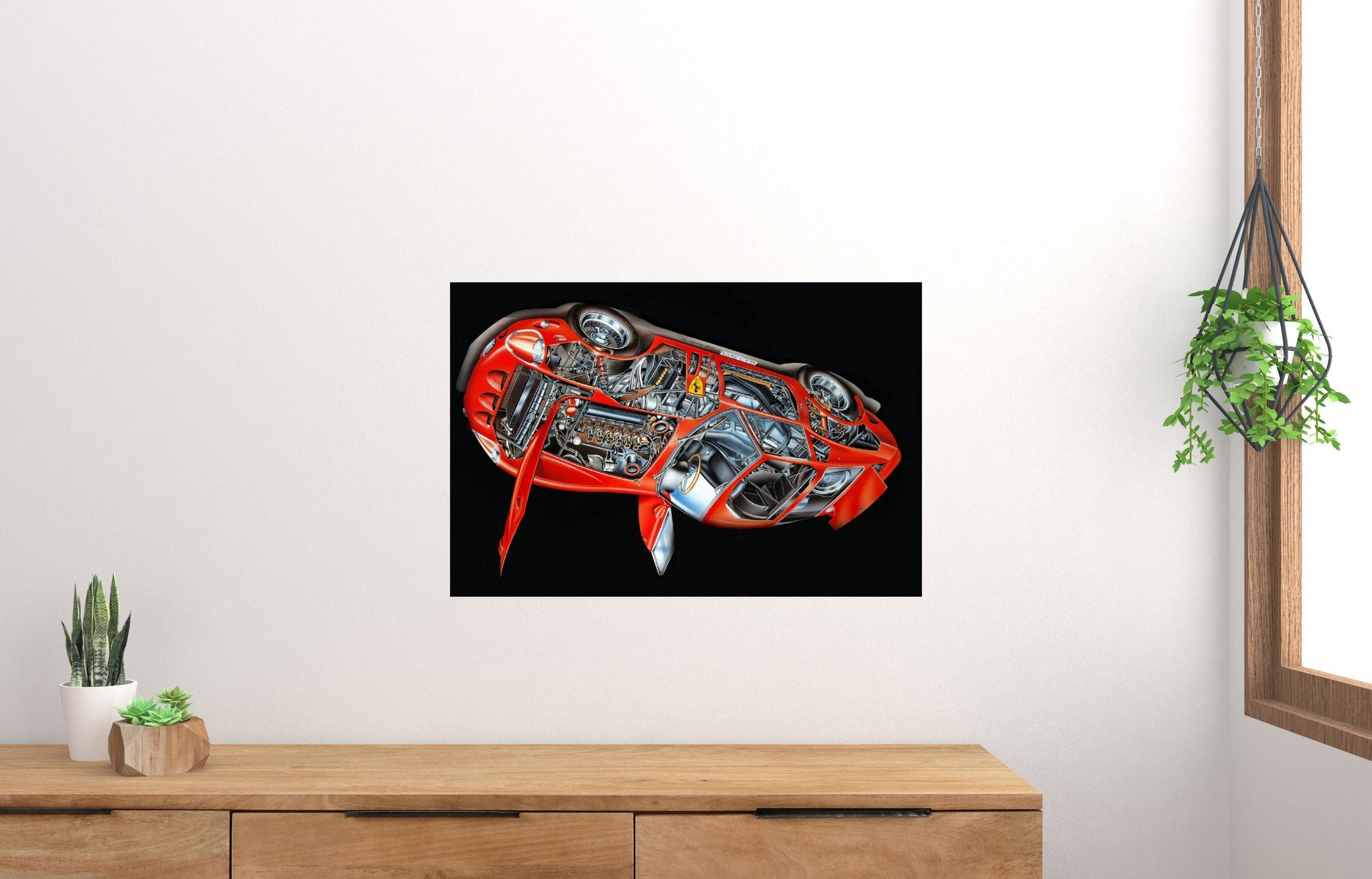 Ferrari 250 GTO Cutaway Poster 27x40