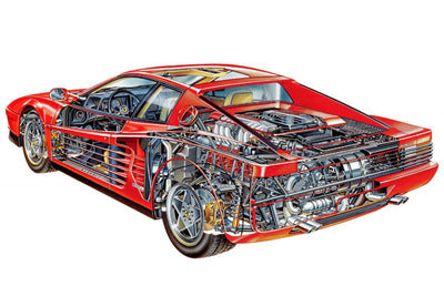 ferraritestarossa Poster 11x17 