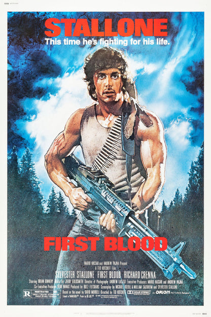 First Blood Movie Poster 27x40 27"x40" #5012401 The Poster Depot