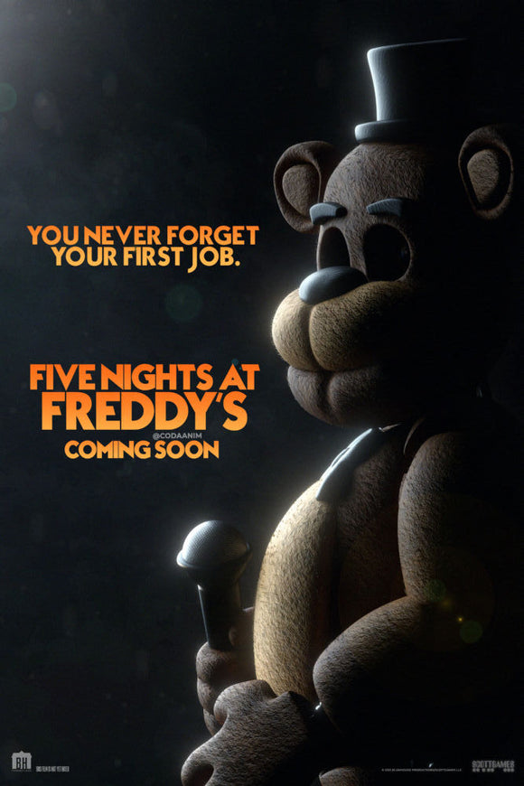 Five Nights At Freddys Movie Poster - 16x24