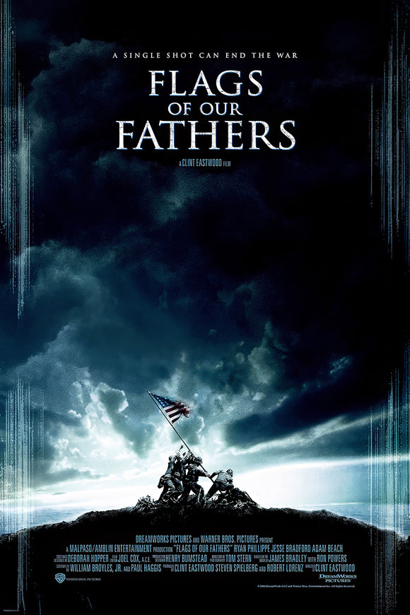 Flags of Our Fathers Movie Poster tin sign Wall Art