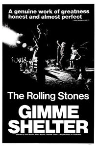 Gimme Shelter Movie 11x17 poster The Stones - for sale cheap United States USA