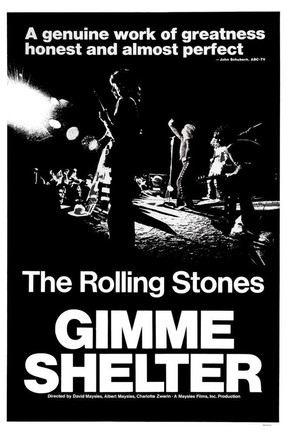 Gimme Shelter Movie 11x17 poster The Stones - for sale cheap United States USA