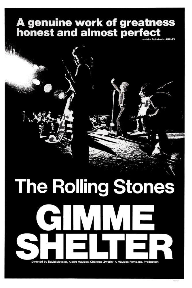 Gimme Shelter Movie Poster The Stones 27x40 The Poster Depot