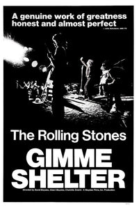 Gimme Shelter Movie Poster The Stones - 27x40