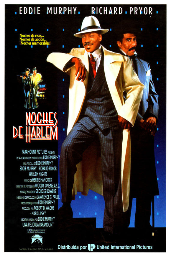 Harlem Nights Movie Poster Spanish - 16x24 Eddie Murphy Intl. Version