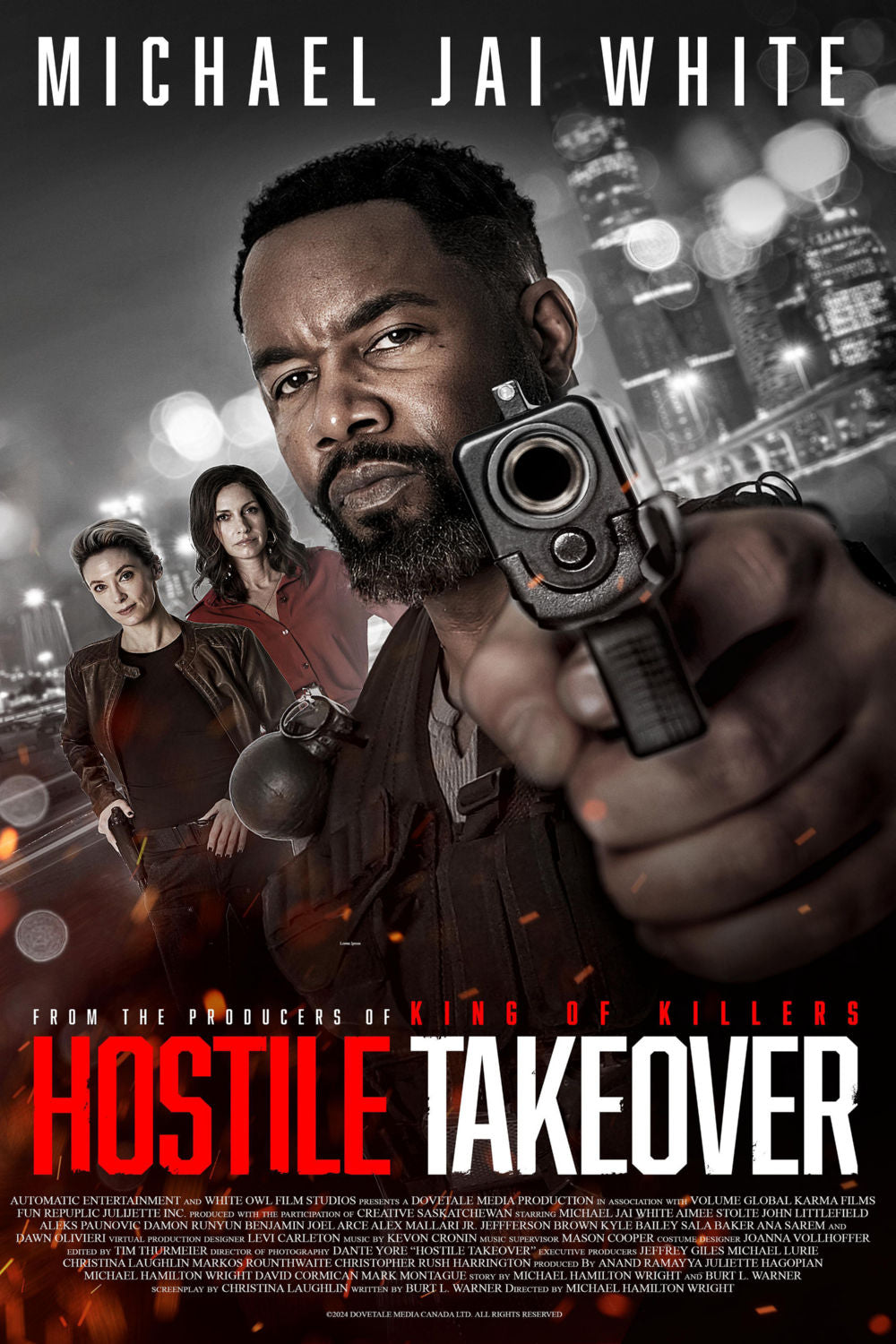 Hostile Takeover Movie Poster 27x40 The Poster Depot