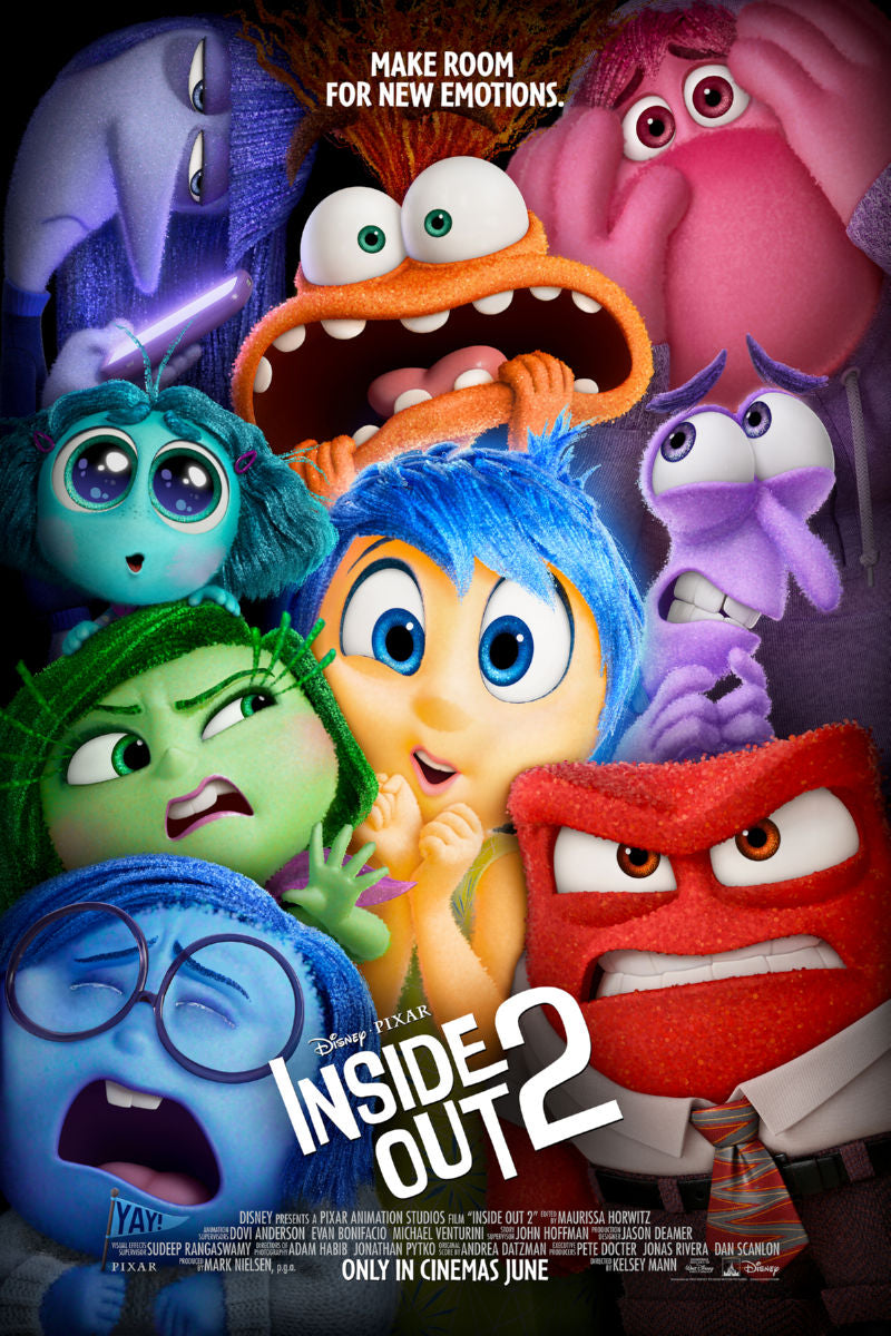 Inside Out 2 Movie Poster 16"x24" – Animated Family Wall Art The Poster Depot