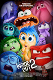 Inside Out 2 Movie Poster featuring Joy, Sadness, and new emotions in vibrant design