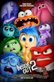 Inside Out 2 Movie Poster featuring Joy, Sadness, and new emotions in vibrant design