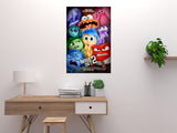 Inside Out 2 Movie Poster featuring Joy, Sadness, and new emotions in vibrant design