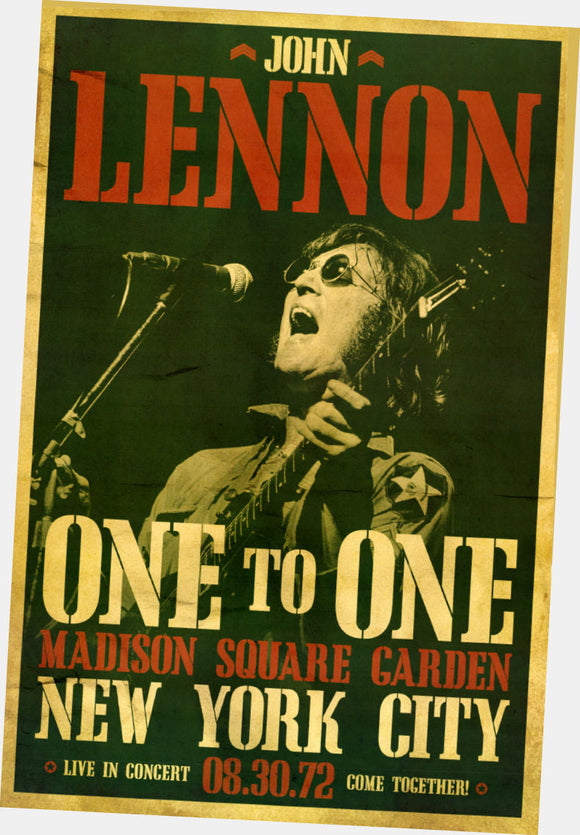John Lennon 11x17 poster Msg Concert for sale cheap United States USA