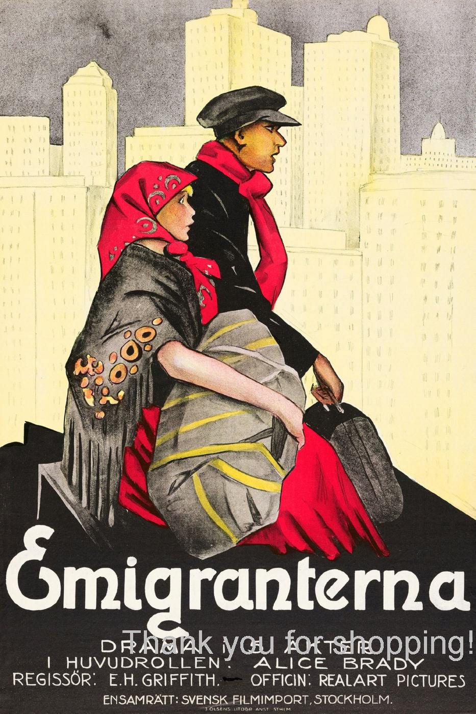 Land Of Hope Immigrants Emigranterna Movie Poster 16x24 | theposterdepot.com The Poster Depot