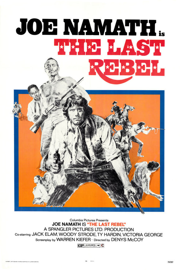 The Last Rebel Joe Namath Movie Poster 24x36 for sale United States USA