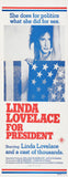 Linda Lovelace For President Insert 14X36 Movie Poster 24x36 for sale cheap United States USA