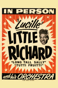 Vintage Concert poster Little Richard poster - for sale cheap United States USA