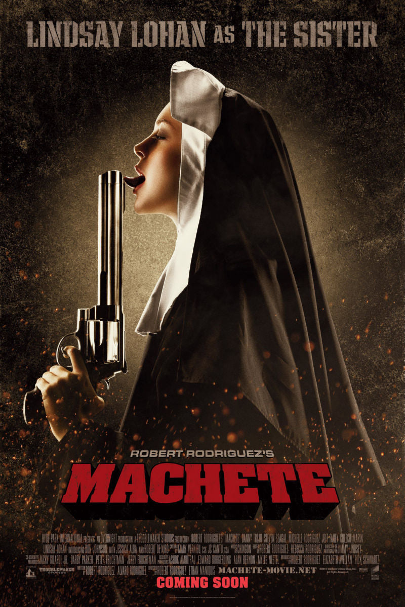 Machete Lohan movie Poster 24"x36" – Grindhouse Action Wall Art The Poster Depot