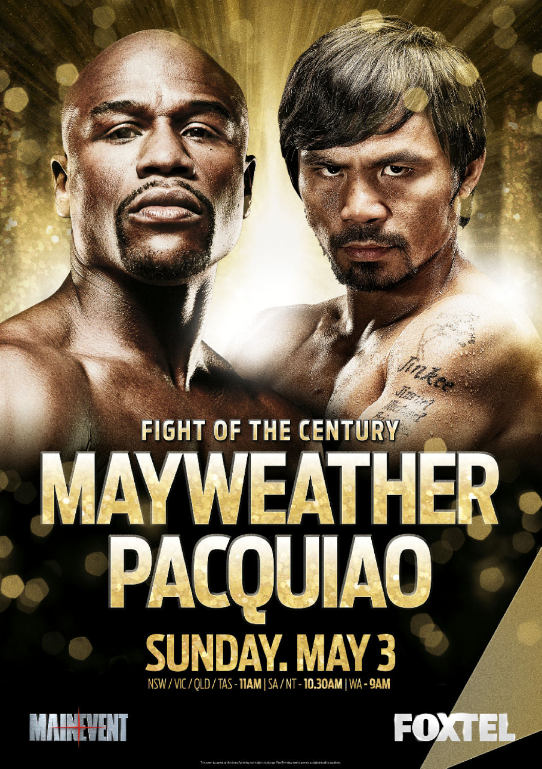 Mayweather Pacquiao Poster 24x36 The Poster Depot