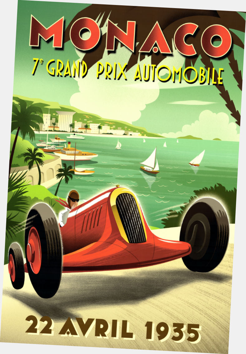 Monaco Gp poster Travel Art| theposterdepot.com The Poster Depot