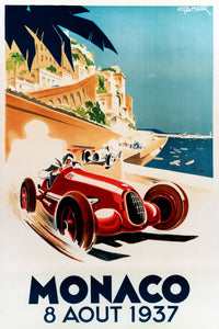 Monaco Grand Prix 1937 French Movie Poster