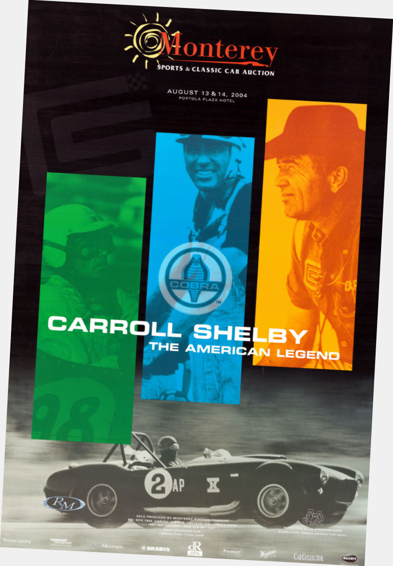 Monterey Car Auction poster Shelby Cobra 2004| theposterdepot.com The Poster Depot