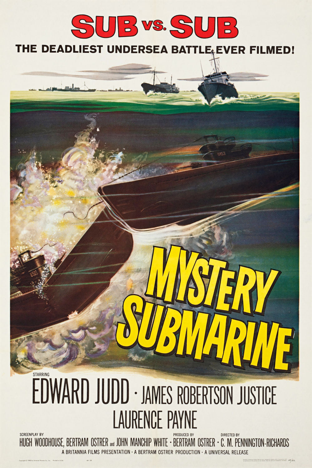 Mystery Submarine Poster 27x40 – Cold War Thriller Wall Art | The Poster Depot The Poster Depot