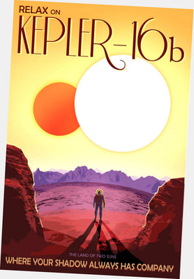 Nasa Travel poster Art poster Kepler 16B for sale cheap United States USA