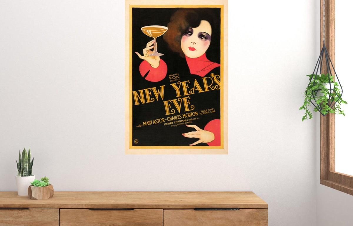 New Years Eve Movie Poster 24x36 24"x36" 1929 Art Deco Poster