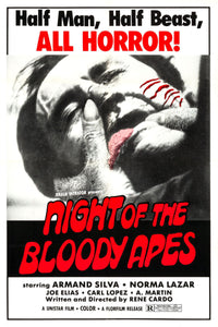 Night of the Bloody Apes Movie Poster 11"x17"