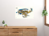P51 Mustang Cutaway Poster 27x40 27inx40in The Poster Depot