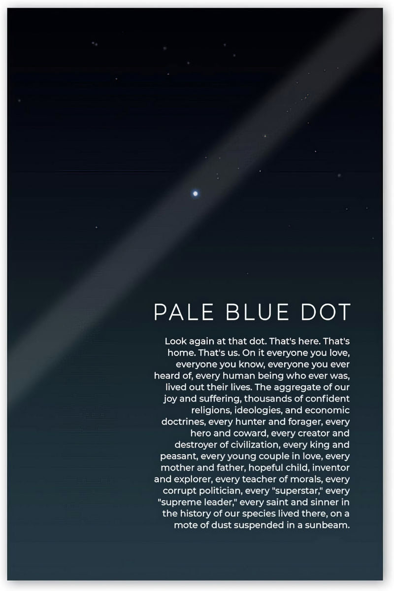 Pale Blue Dot Poster 24x36 Astronomy Space The Poster Depot