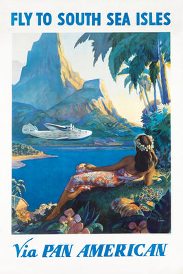 pan american south sea isles Poster 24x36 