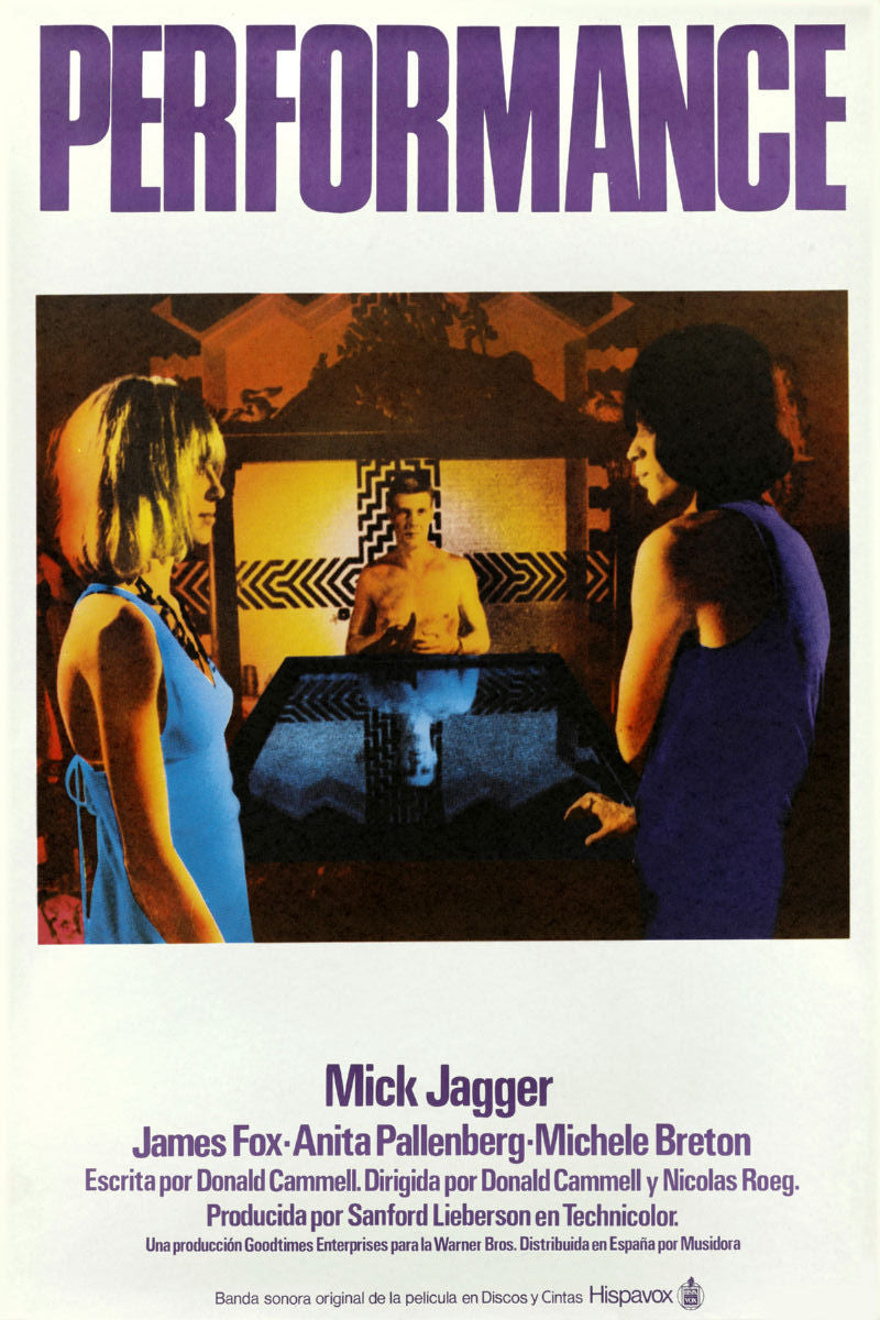 Performance Spa Movie Poster Mick Jagger 27inx40in Poster – The Poster ...