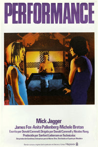 Performance Spa Movie Poster 11"x17" Mick Jagger