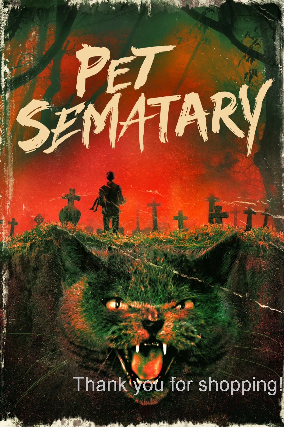 Pet Sematary Movie Poster 27x40 27"x40" #5012401 Art Poster The Poster Depot