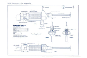 Phaser Rifle Movie Poster 16"x24" Star Fleet