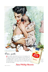 Phillip Morris Ad Movie Poster 27"x40" Born Gentle