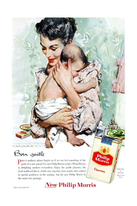 Phillip Morris Ad Movie Poster Born Gentle On Sale United States
