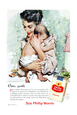 Phillip Morris Ad Poster 24x36 Born Gentle The Poster Depot