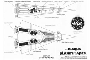 Planet of Apes Icarus Plans Movie Poster 16"x24"