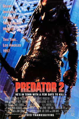 Predator Two sci-fi movie poster with gritty tones