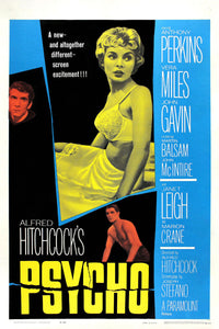 Psycho Movie Poster 27"x40" Anthony Perkins Janet Leigh #1